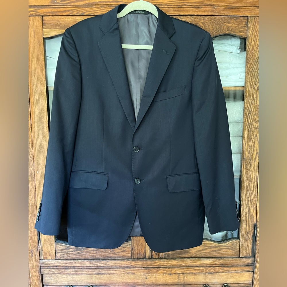 Ermenegildo Zegna Navy Blue Sports Jacket Coat 40R